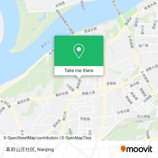 幕府山庄社区 map