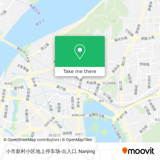 小市新村小区地上停车场-出入口 map