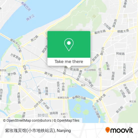 紫玫瑰宾馆(小市地铁站店) map