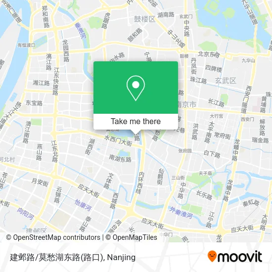 建邺路/莫愁湖东路(路口) map