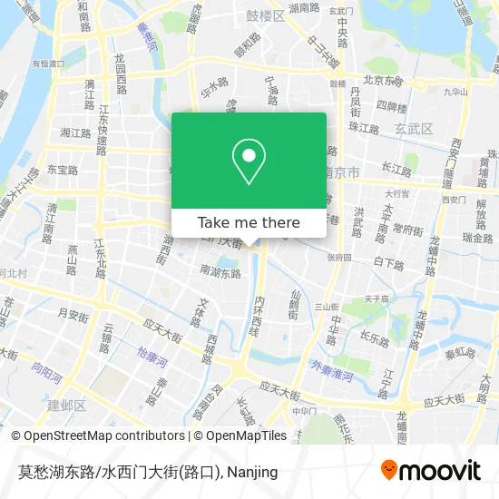 莫愁湖东路/水西门大街(路口) map