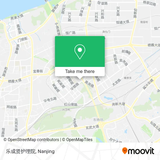 乐成贤护理院 map