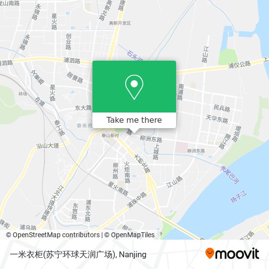 一米衣柜(苏宁环球天润广场) map