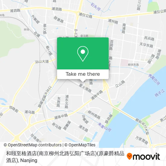 和颐至格酒店(南京柳州北路弘阳广场店)(原豪爵精品酒店) map