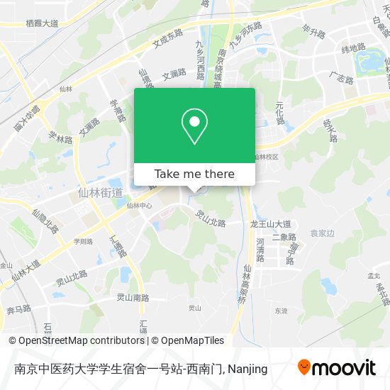 南京中医药大学学生宿舍一号站-西南门 map