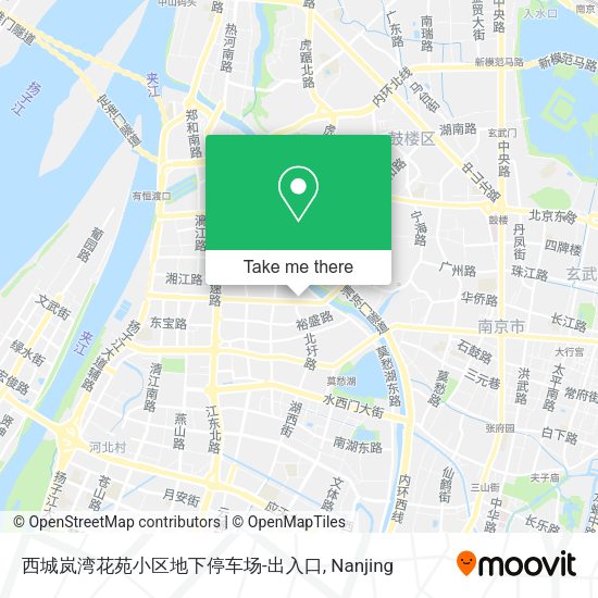 西城岚湾花苑小区地下停车场-出入口 map