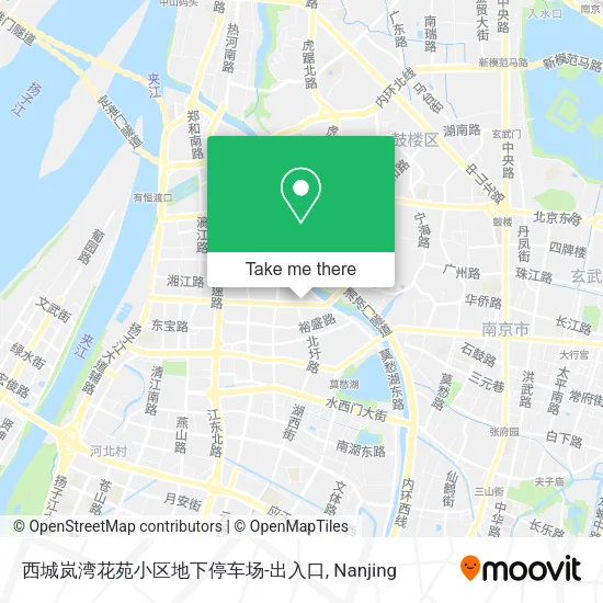 西城岚湾花苑小区地下停车场-出入口 map