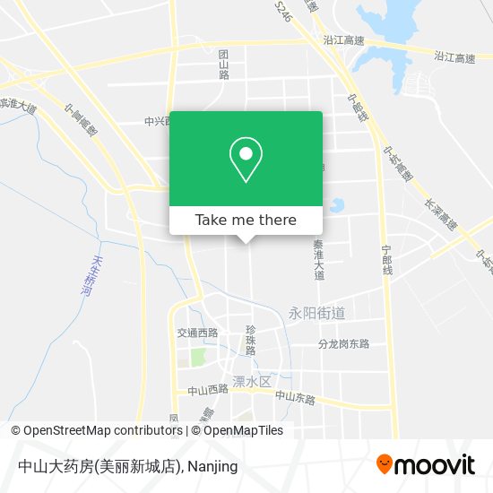 中山大药房(美丽新城店) map