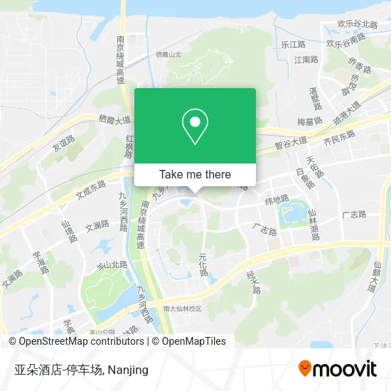亚朵酒店-停车场 map