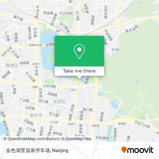 金色湖景温泉停车场 map