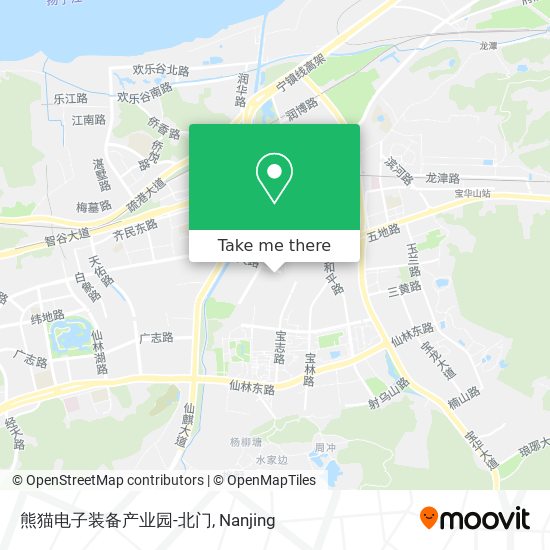 熊猫电子装备产业园-北门 map