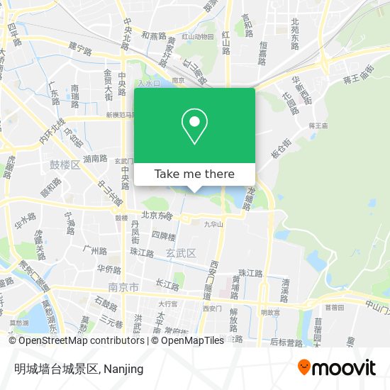 明城墙台城景区 map