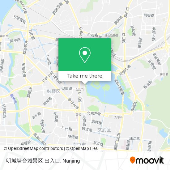 明城墙台城景区-出入口 map