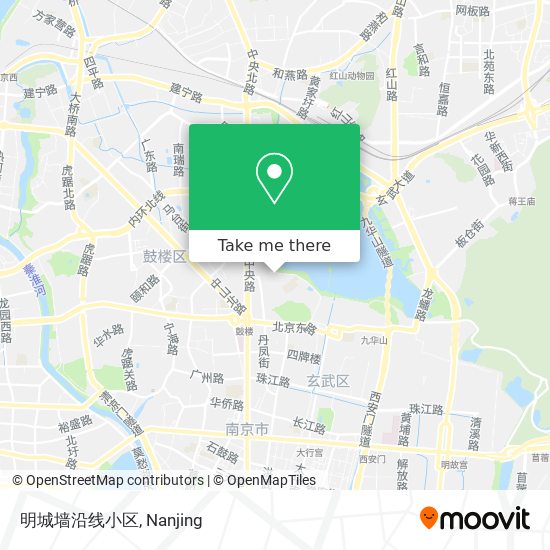 明城墙沿线小区 map