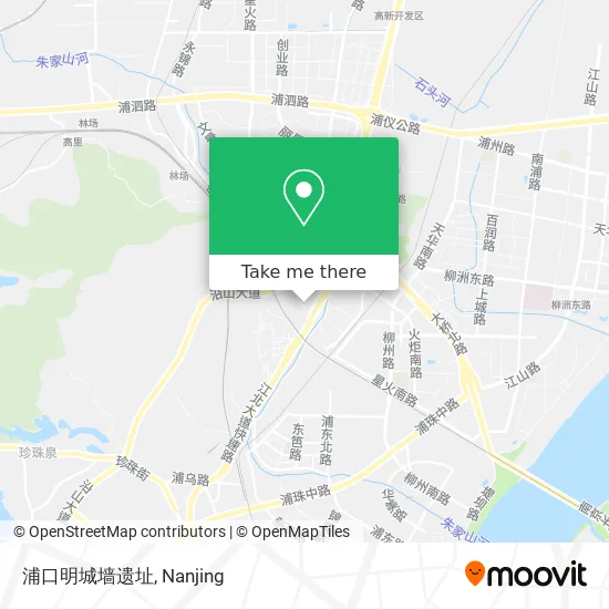 浦口明城墙遗址 map