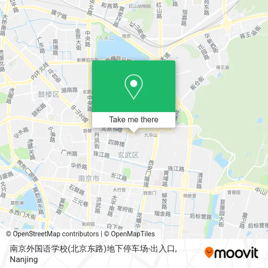 南京外国语学校(北京东路)地下停车场-出入口 map
