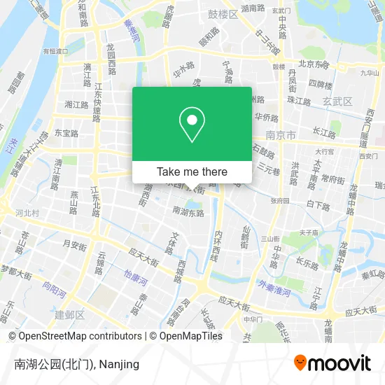 南湖公园(北门) map