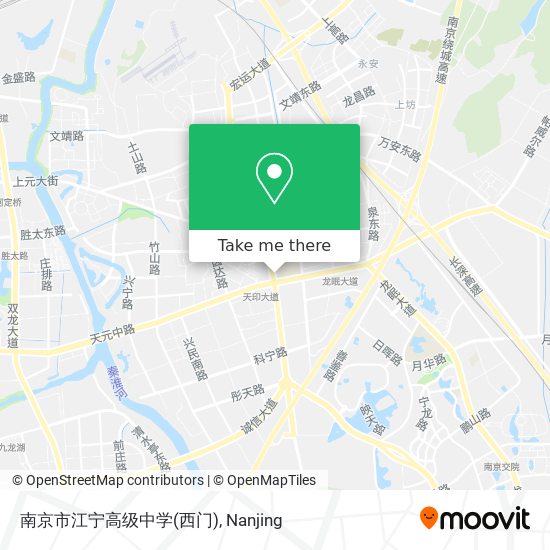 南京市江宁高级中学(西门) map