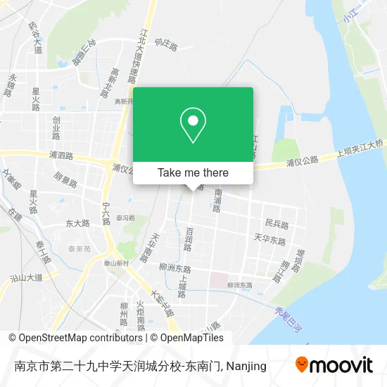 南京市第二十九中学天润城分校-东南门 map