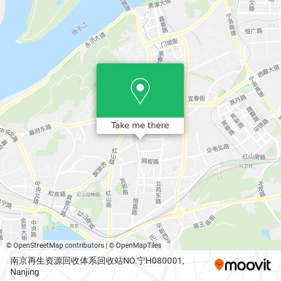 南京再生资源回收体系回收站NO.宁H080001 map