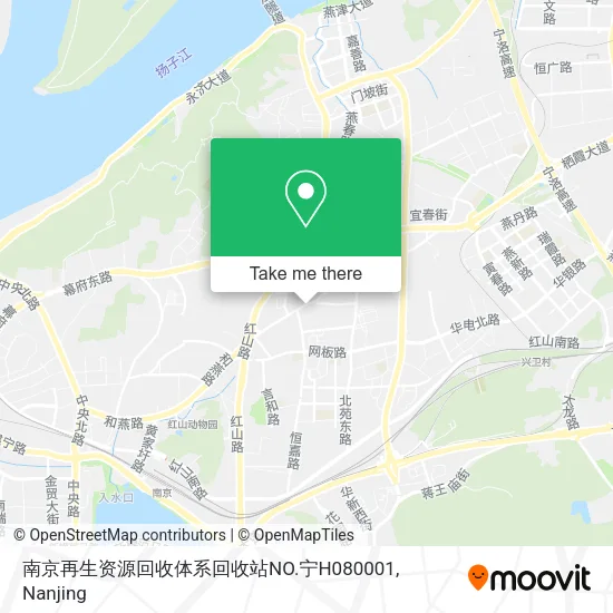 南京再生资源回收体系回收站NO.宁H080001 map