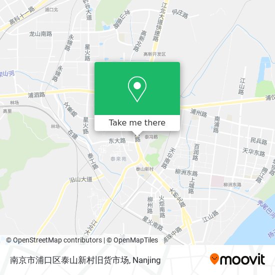 南京市浦口区泰山新村旧货市场 map