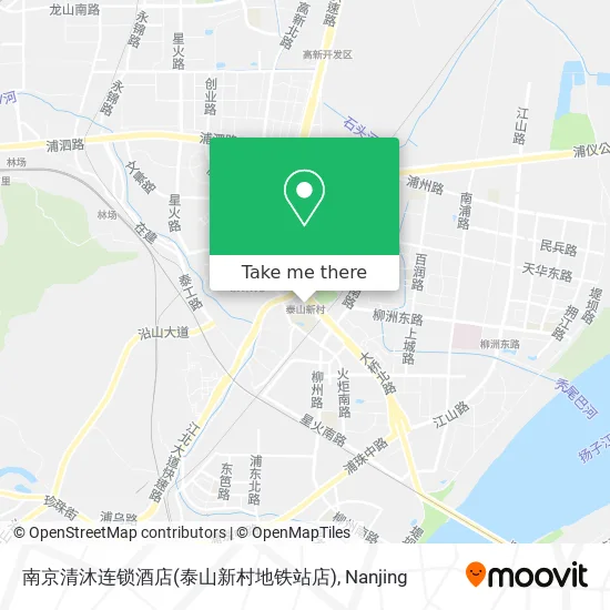 南京清沐连锁酒店(泰山新村地铁站店) map