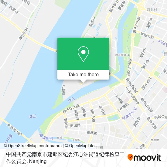 中国共产党南京市建邺区纪委江心洲街道纪律检查工作委员会 map