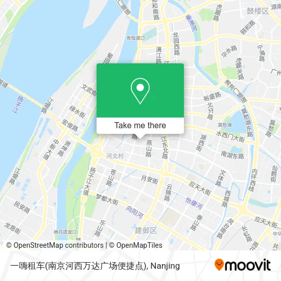 一嗨租车(南京河西万达广场便捷点) map
