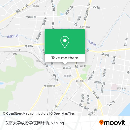 东南大学成贤学院网球场 map