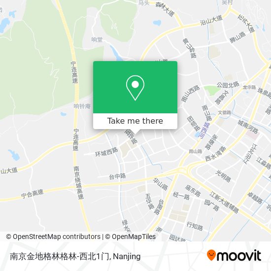 南京金地格林格林-西北1门 map