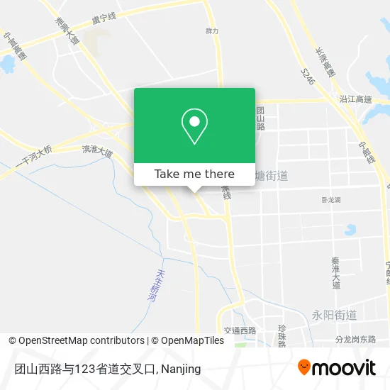 团山西路与123省道交叉口 map