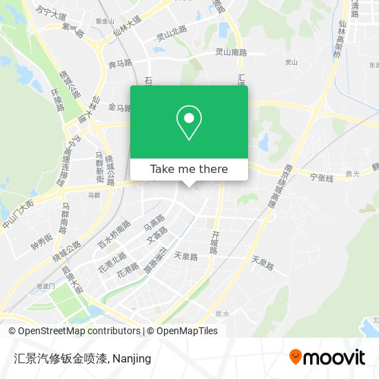 汇景汽修钣金喷漆 map
