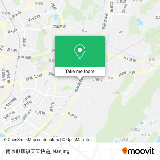 南京麒麟镇天天快递 map