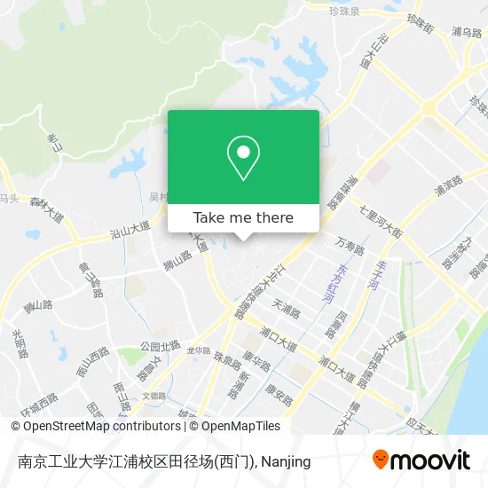 南京工业大学江浦校区田径场(西门) map