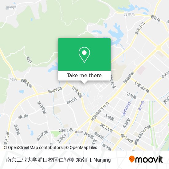 南京工业大学浦口校区仁智楼-东南门 map