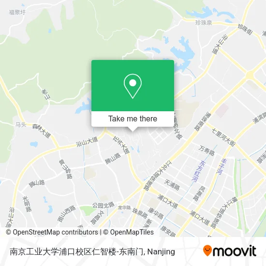 南京工业大学浦口校区仁智楼-东南门 map