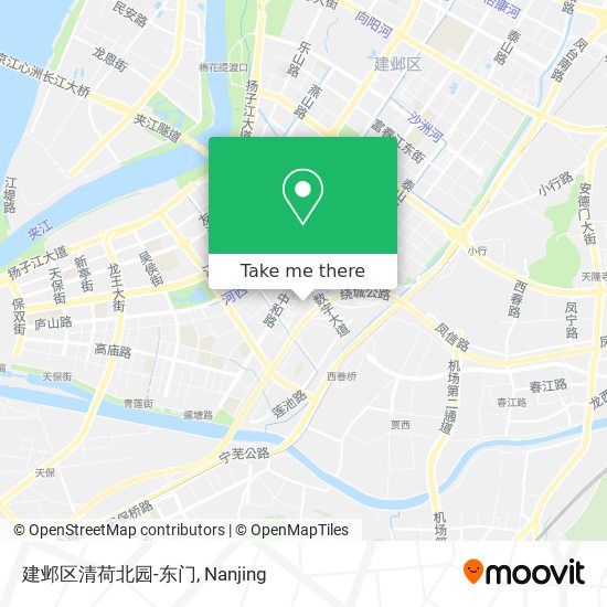 建邺区清荷北园-东门 map