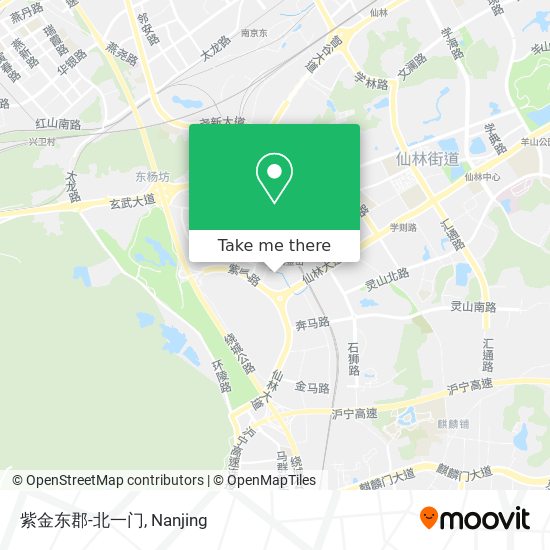 紫金东郡-北一门 map