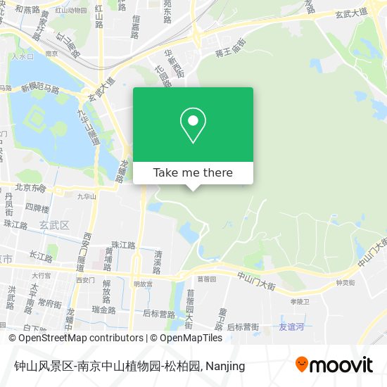 钟山风景区-南京中山植物园-松柏园 map
