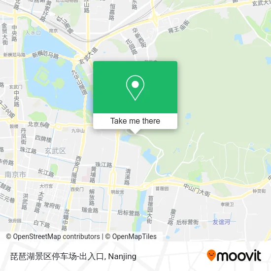 琵琶湖景区停车场-出入口 map