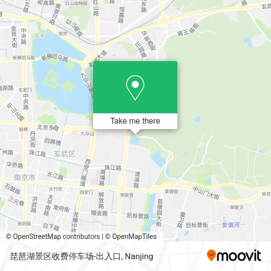 琵琶湖景区收费停车场-出入口 map
