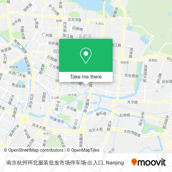 南京杭州环北服装批发市场停车场-出入口 map