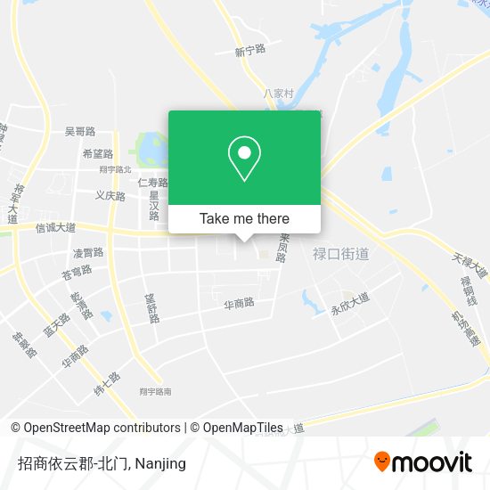 招商依云郡-北门 map