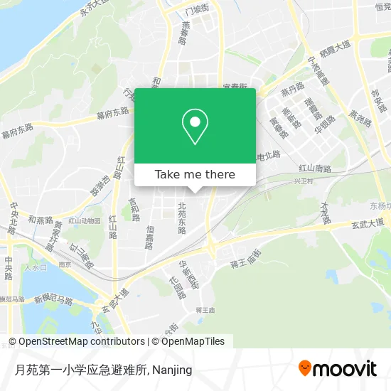 月苑第一小学应急避难所 map