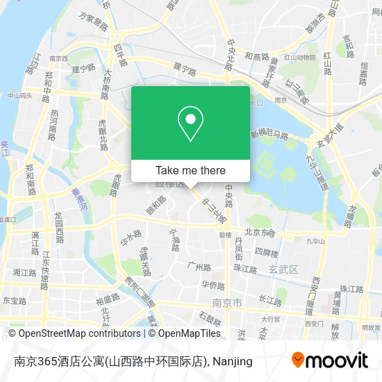 南京365酒店公寓(山西路中环国际店) map
