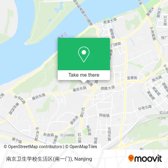 南京卫生学校生活区(南一门) map