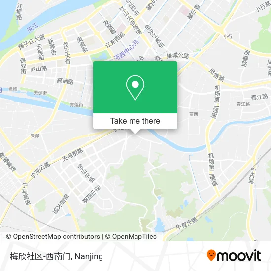 梅欣社区-西南门 map