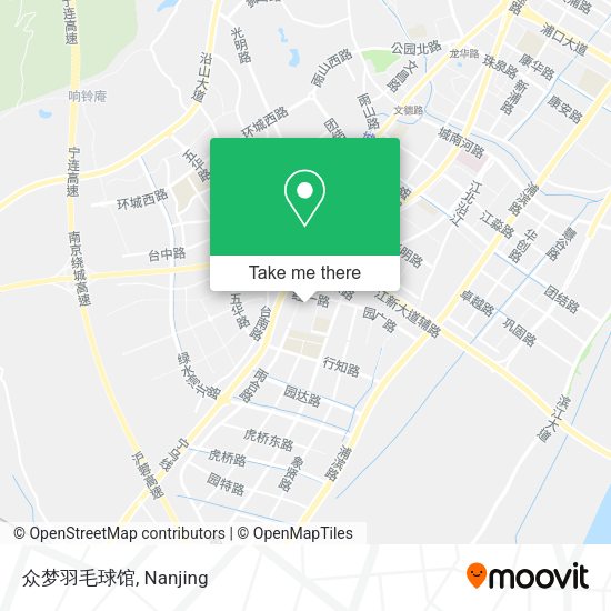众梦羽毛球馆 map