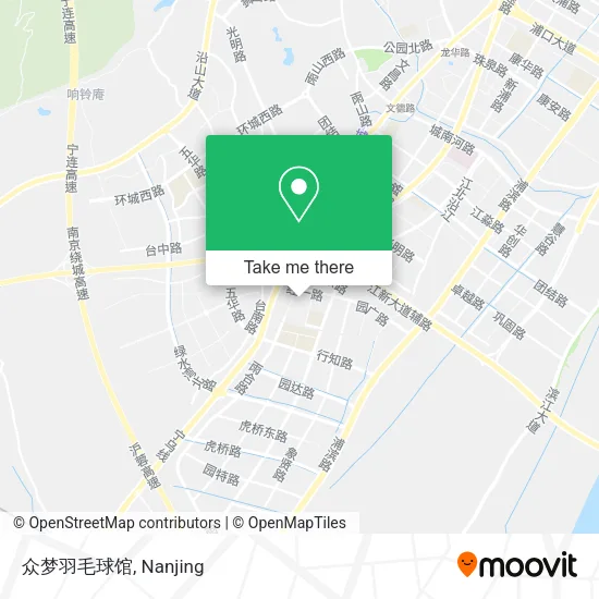 众梦羽毛球馆 map